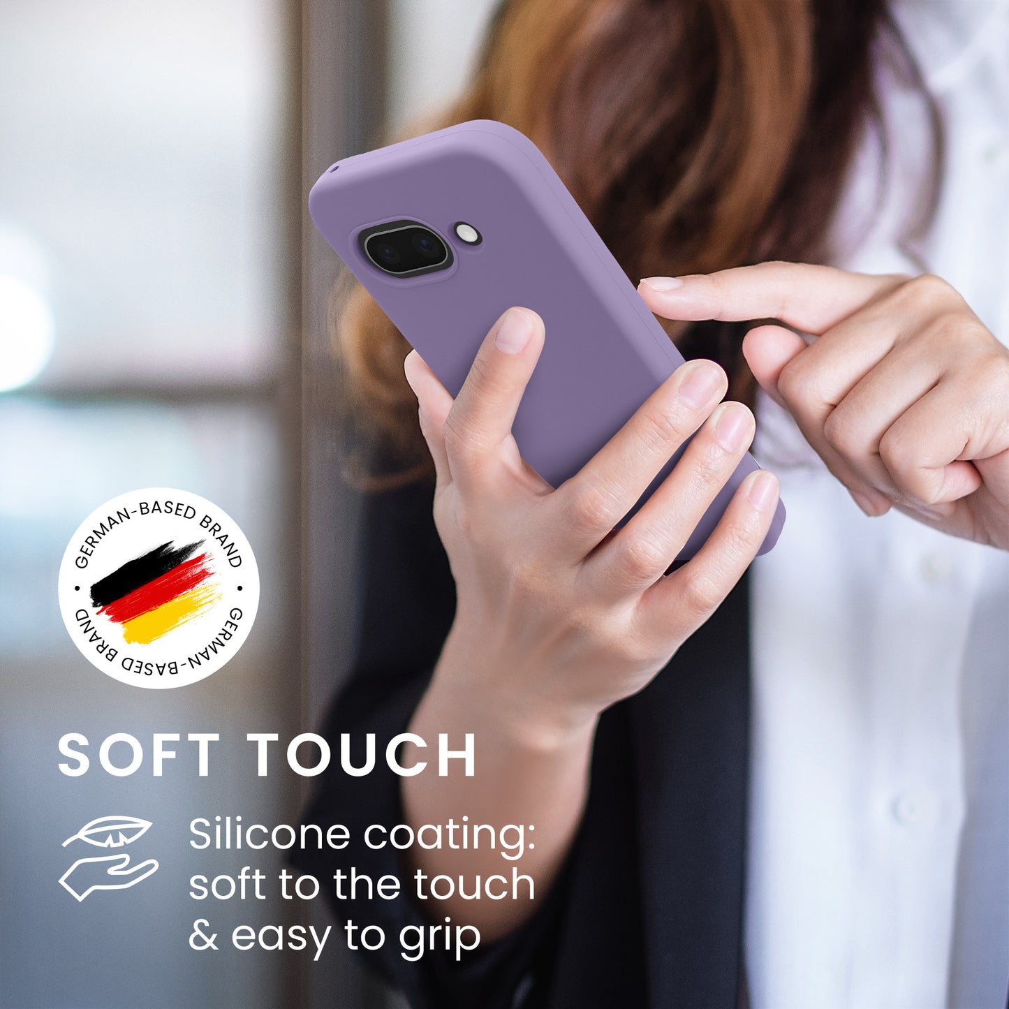 kwmobile Handyhülle für Google Pixel 9a Hülle, für Pixel 9a Case - Hülle Silikon - kabelloses Laden