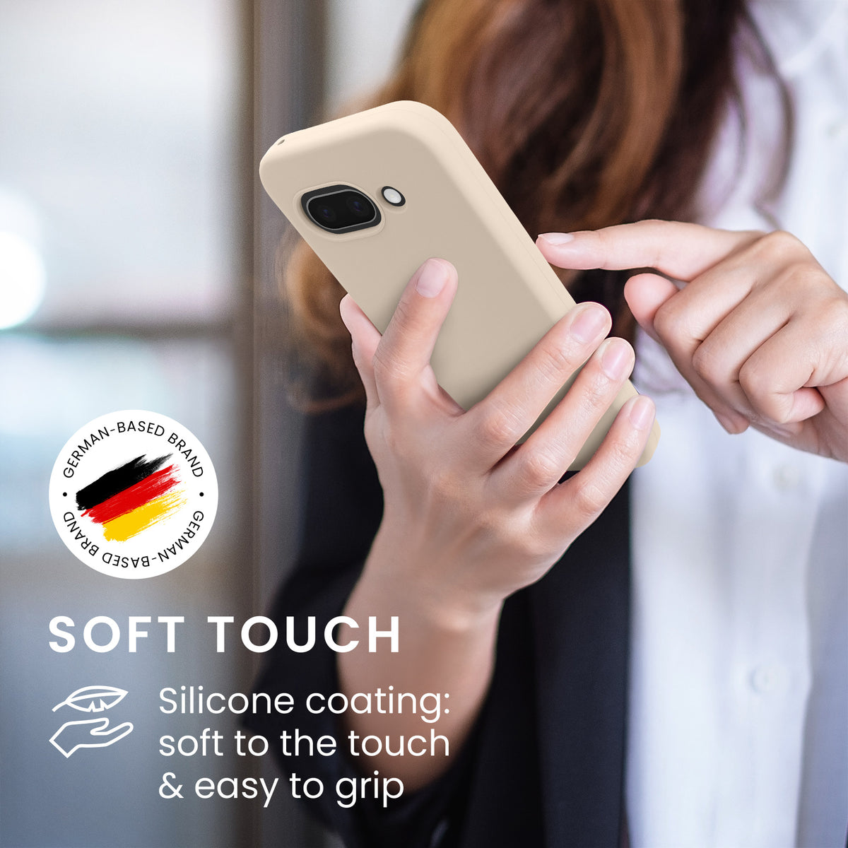 kwmobile Handyhülle für Google Pixel 9a Hülle, für Pixel 9a Case - Hülle Silikon - kabelloses Laden