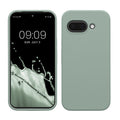 kwmobile Handyhülle für Google Pixel 9a Hülle, für Pixel 9a Case - Hülle Silikon - kabelloses Laden - Rainwashed Grün Rainwashed Grün  