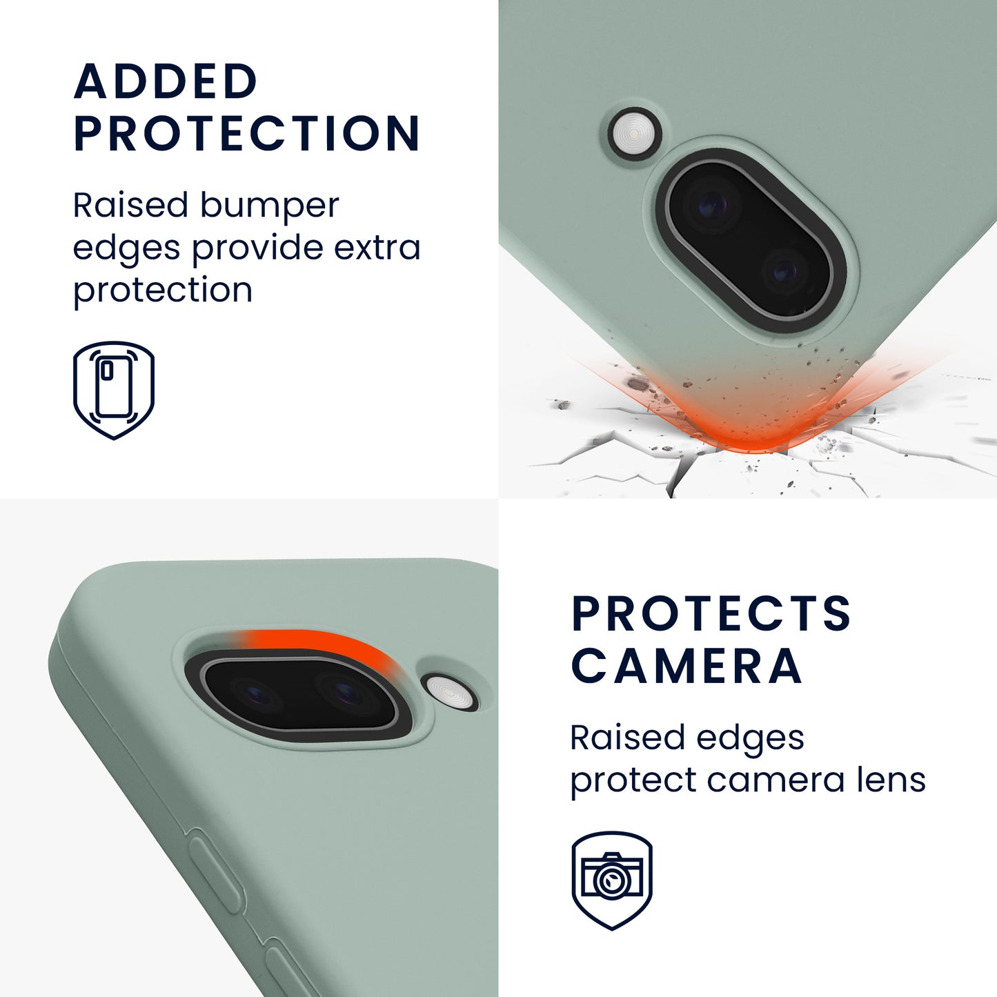 kwmobile Handyhülle für Google Pixel 9a Hülle, für Pixel 9a Case - Hülle Silikon - kabelloses Laden