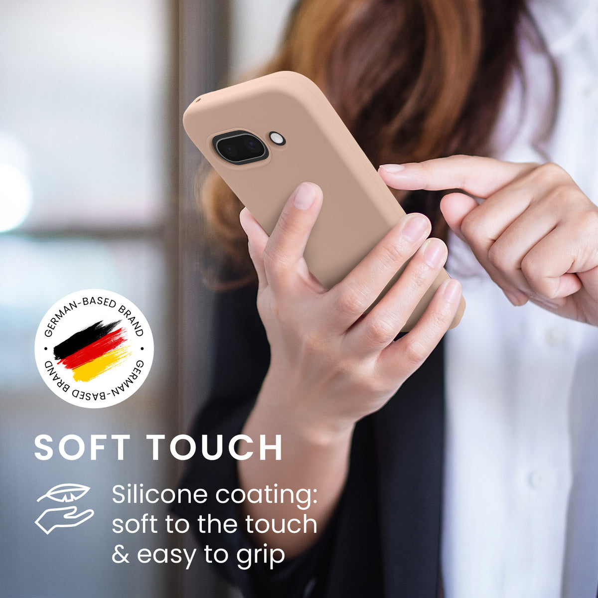 kwmobile Handyhülle für Google Pixel 9a Hülle, für Pixel 9a Case - Hülle Silikon - kabelloses Laden