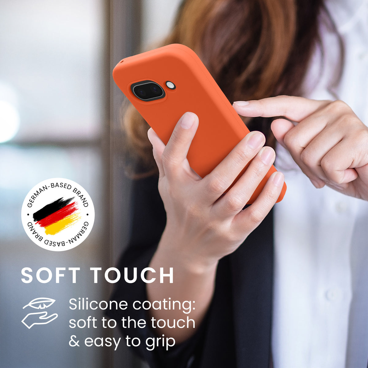 kwmobile Handyhülle für Google Pixel 9a Hülle, für Pixel 9a Case - Hülle Silikon - kabelloses Laden