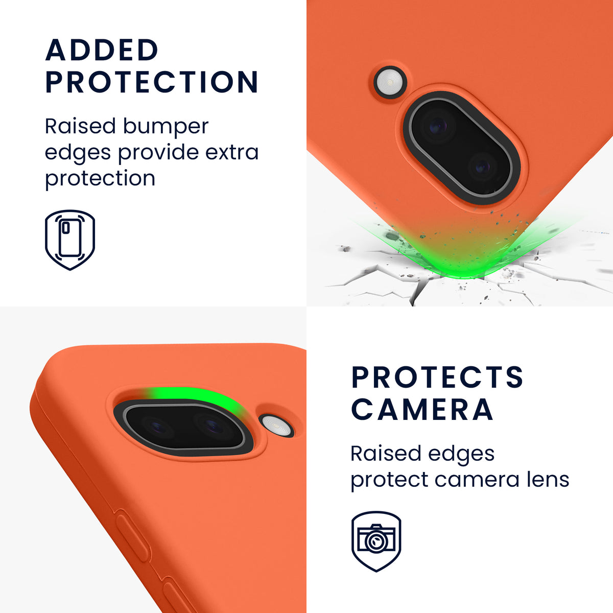 kwmobile Handyhülle für Google Pixel 9a Hülle, für Pixel 9a Case - Hülle Silikon - kabelloses Laden