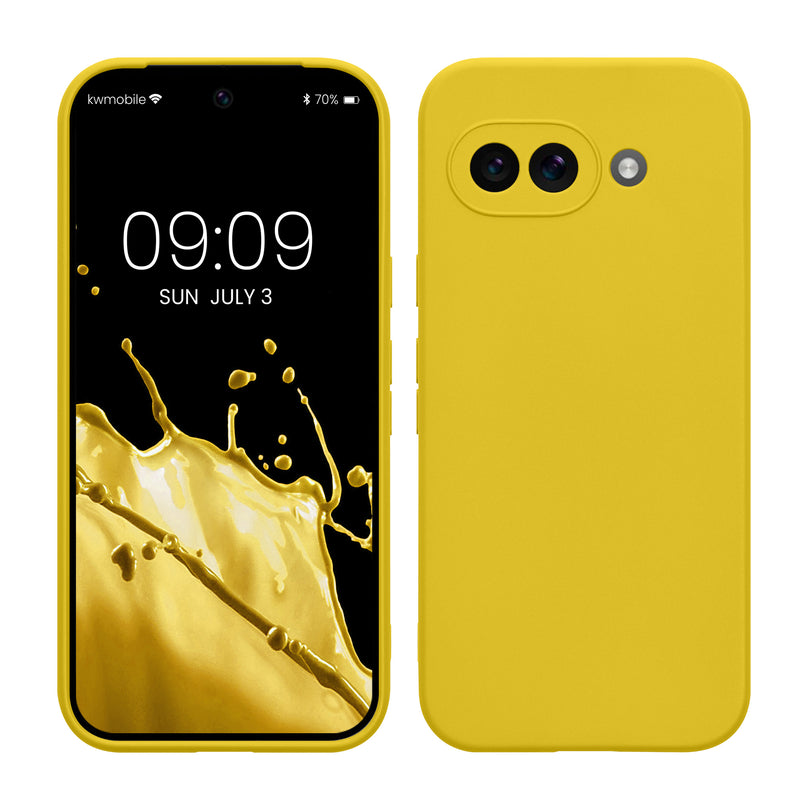 kwmobile Handyhülle für Google Pixel 9a Hülle - weiches Handy Silikon Case - Schutzhülle Cover