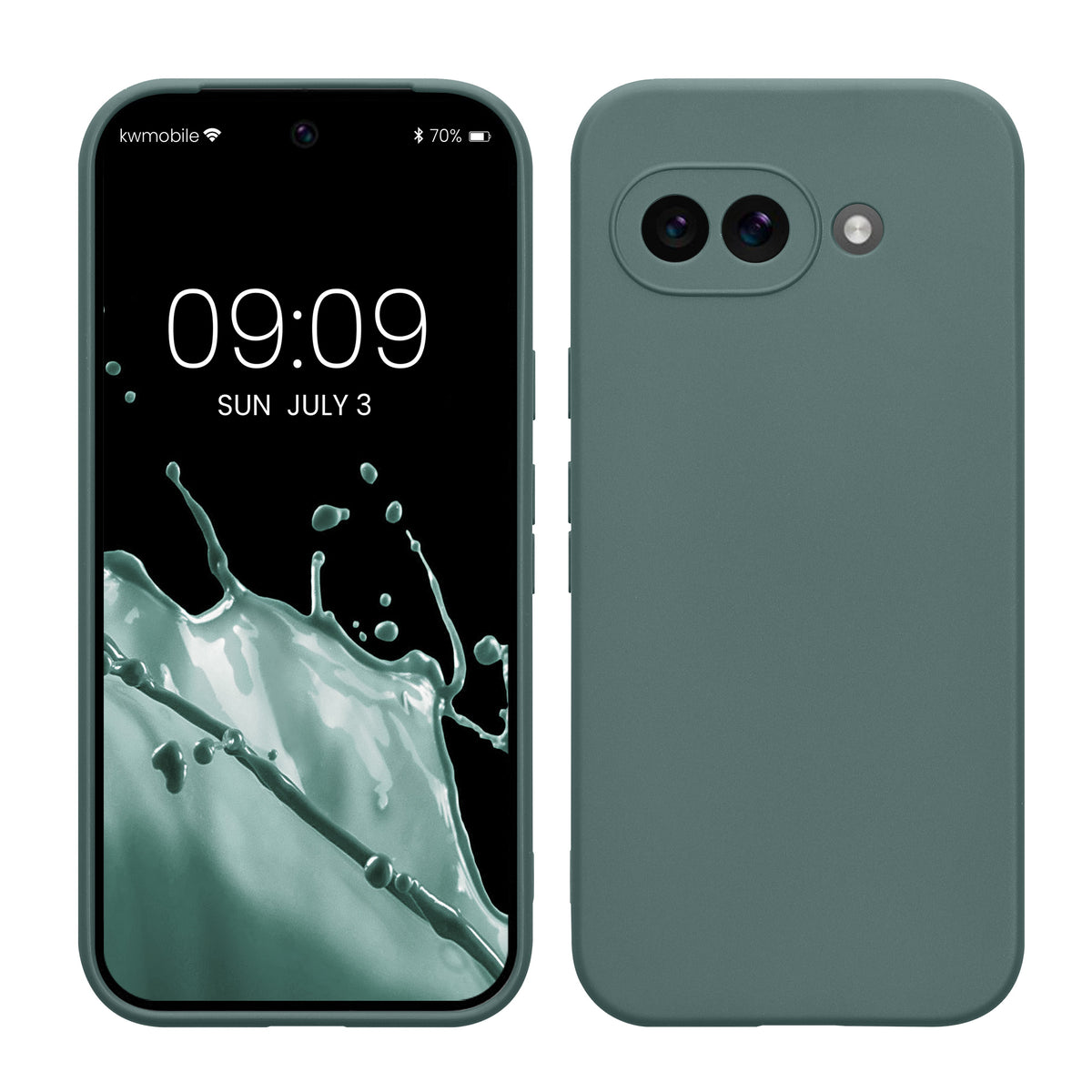 kwmobile Handyhülle für Google Pixel 9a Hülle - weiches Handy Silikon Case - Schutzhülle Cover