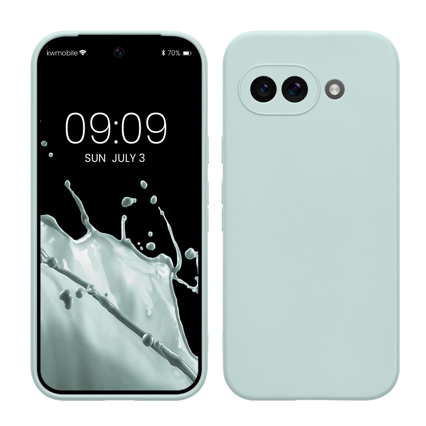 kwmobile Handyhülle für Google Pixel 9a Hülle - weiches Handy Silikon Case - Schutzhülle Cover