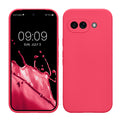 kwmobile Handyhülle für Google Pixel 9a Hülle - weiches Handy Silikon Case - Schutzhülle Cover - Neon Pink Neon Pink  