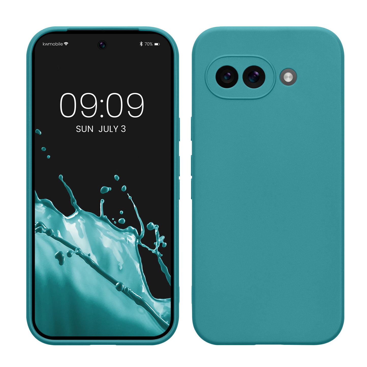 kwmobile Handyhülle für Google Pixel 9a Hülle - weiches Handy Silikon Case - Schutzhülle Cover