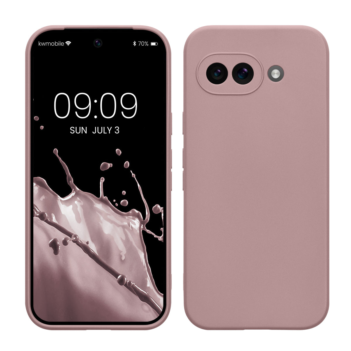 kwmobile Handyhülle für Google Pixel 9a Hülle - weiches Handy Silikon Case - Schutzhülle Cover