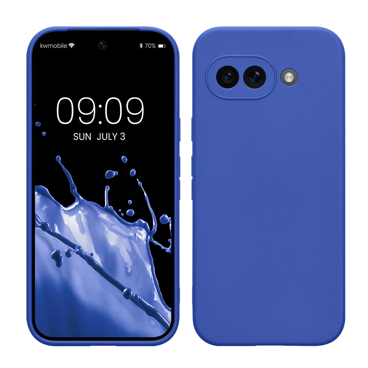 kwmobile Handyhülle für Google Pixel 9a Hülle - weiches Handy Silikon Case - Schutzhülle Cover