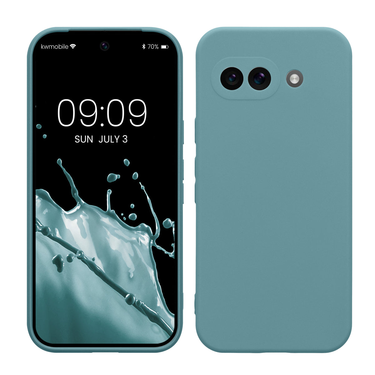 kwmobile Handyhülle für Google Pixel 9a Hülle - weiches Handy Silikon Case - Schutzhülle Cover