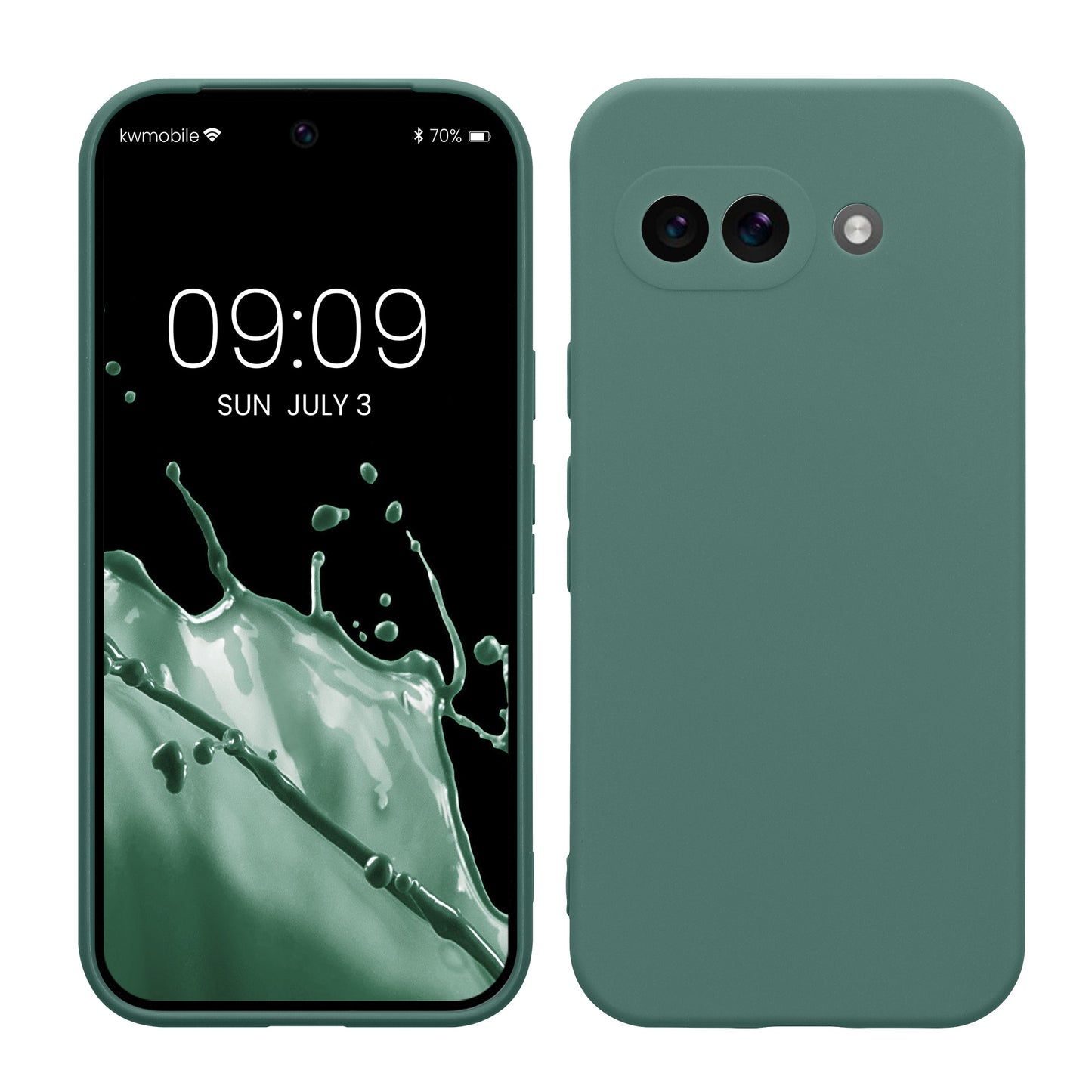 kwmobile Handyhülle für Google Pixel 9a Hülle - weiches Handy Silikon Case - Schutzhülle Cover