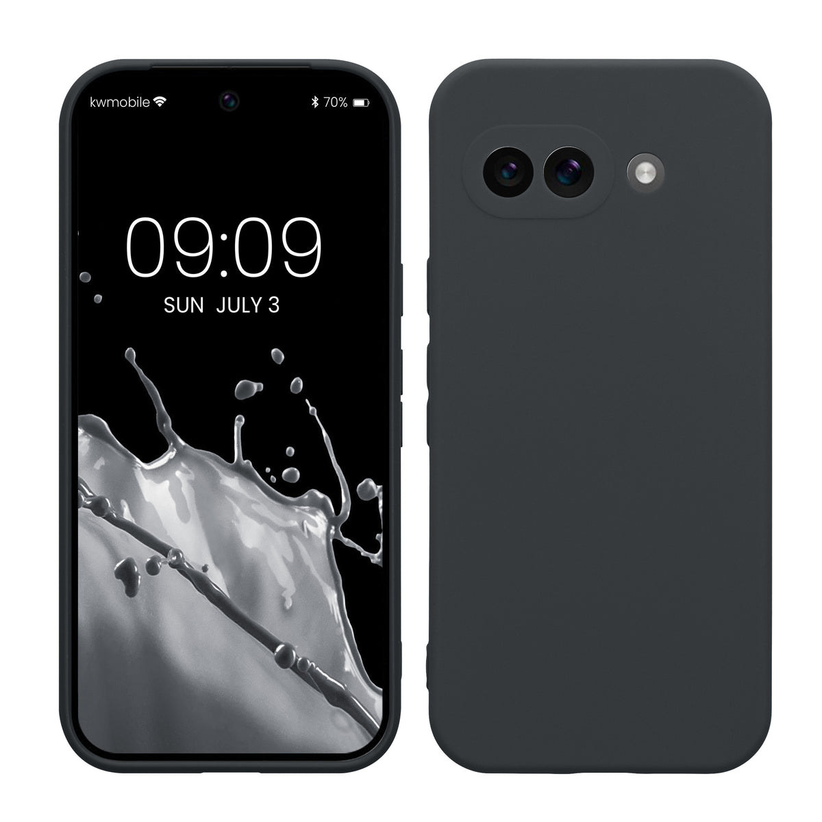 kwmobile Handyhülle für Google Pixel 9a Hülle - weiches Handy Silikon Case - Schutzhülle Cover