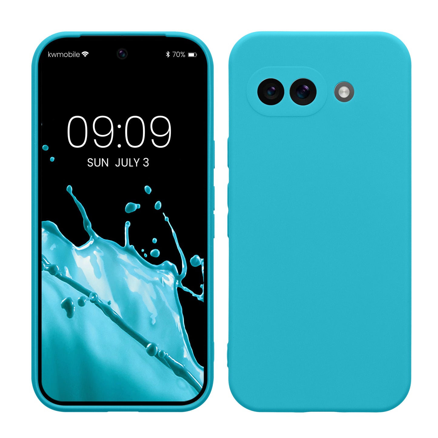 kwmobile Handyhülle für Google Pixel 9a Hülle - weiches Handy Silikon Case - Schutzhülle Cover