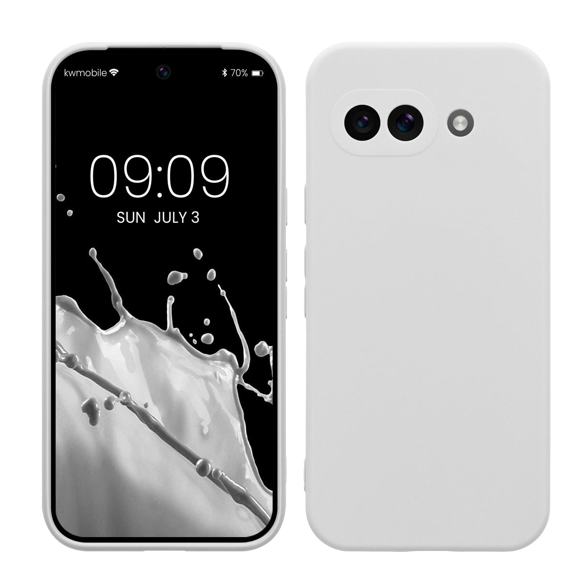 kwmobile Handyhülle für Google Pixel 9a Hülle - weiches Handy Silikon Case - Schutzhülle Cover