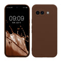 kwmobile Handyhülle für Google Pixel 9a Hülle - weiches Handy Silikon Case - Schutzhülle Cover - Chocolate Chocolate  