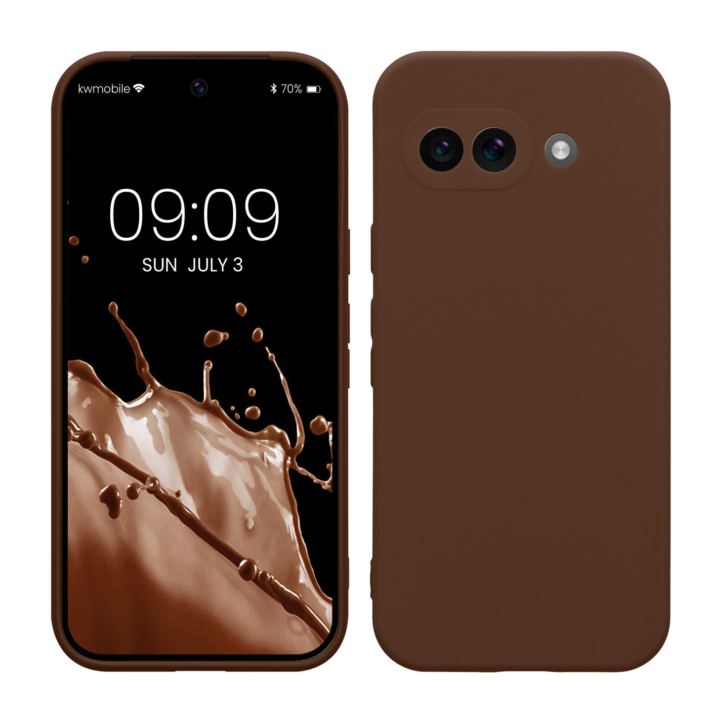 kwmobile Handyhülle für Google Pixel 9a Hülle - weiches Handy Silikon Case - Schutzhülle Cover