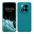 kwmobile Handyhülle für Xiaomi Redmi Note 14 Pro+ 5G / Redmi Note 14 Pro Plus 5G Hülle - weiches Handy Silikon Case - Schutzhülle Cover - Petrol matt Petrol matt  