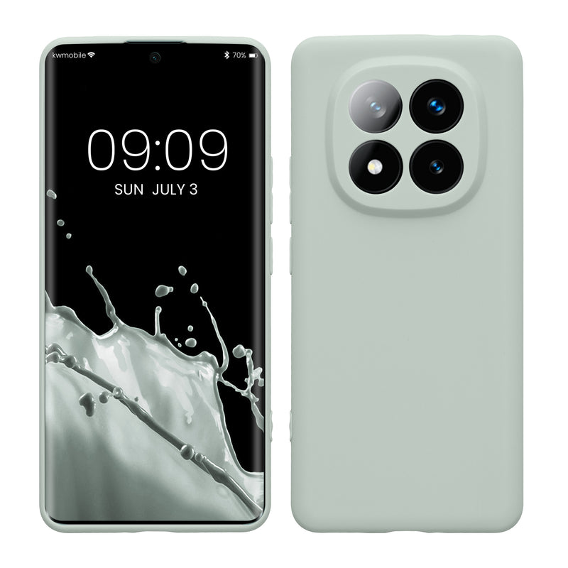 kwmobile Handyhülle für Xiaomi Redmi Note 14 Pro+ 5G / Redmi Note 14 Pro Plus 5G Hülle - weiches Handy Silikon Case - Schutzhülle Cover - Cool Mint Cool Mint  