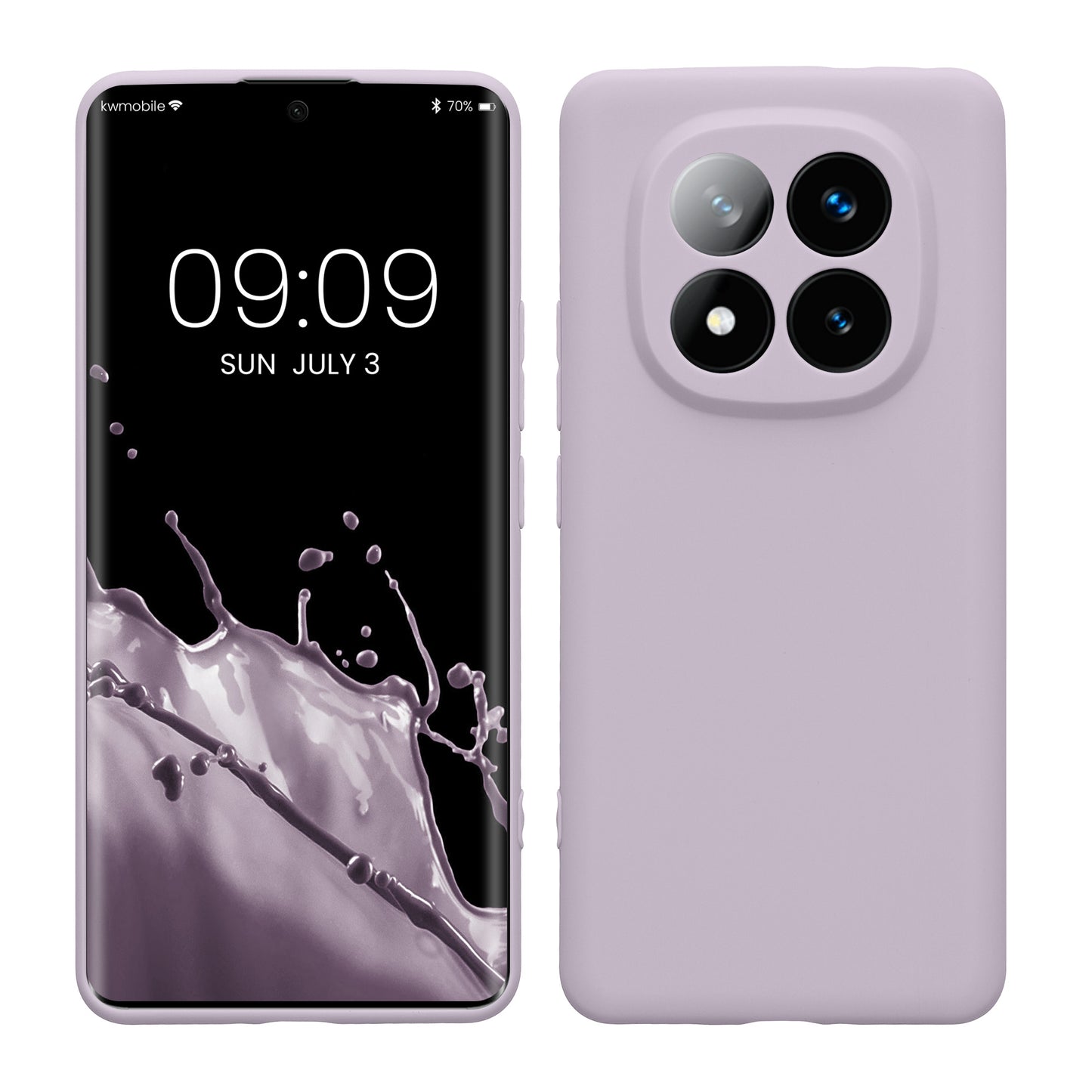 kwmobile Handyhülle für Xiaomi Redmi Note 14 Pro+ 5G / Redmi Note 14 Pro Plus 5G Hülle - weiches Handy Silikon Case - Schutzhülle Cover - Lavendel Lavendel  