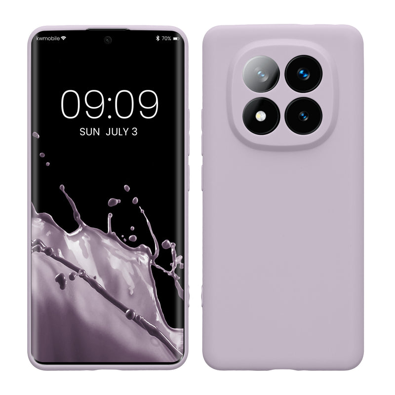 kwmobile Handyhülle für Xiaomi Redmi Note 14 Pro+ 5G / Redmi Note 14 Pro Plus 5G Hülle - weiches Handy Silikon Case - Schutzhülle Cover - Lavendel Lavendel  