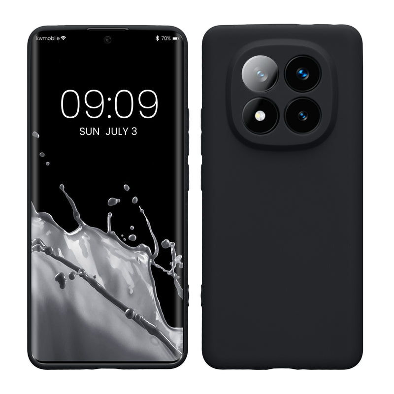kwmobile Handyhülle für Xiaomi Redmi Note 14 Pro+ 5G / Redmi Note 14 Pro Plus 5G Hülle - weiches Handy Silikon Case - Schutzhülle Cover - Heidelbeerblau Heidelbeerblau  