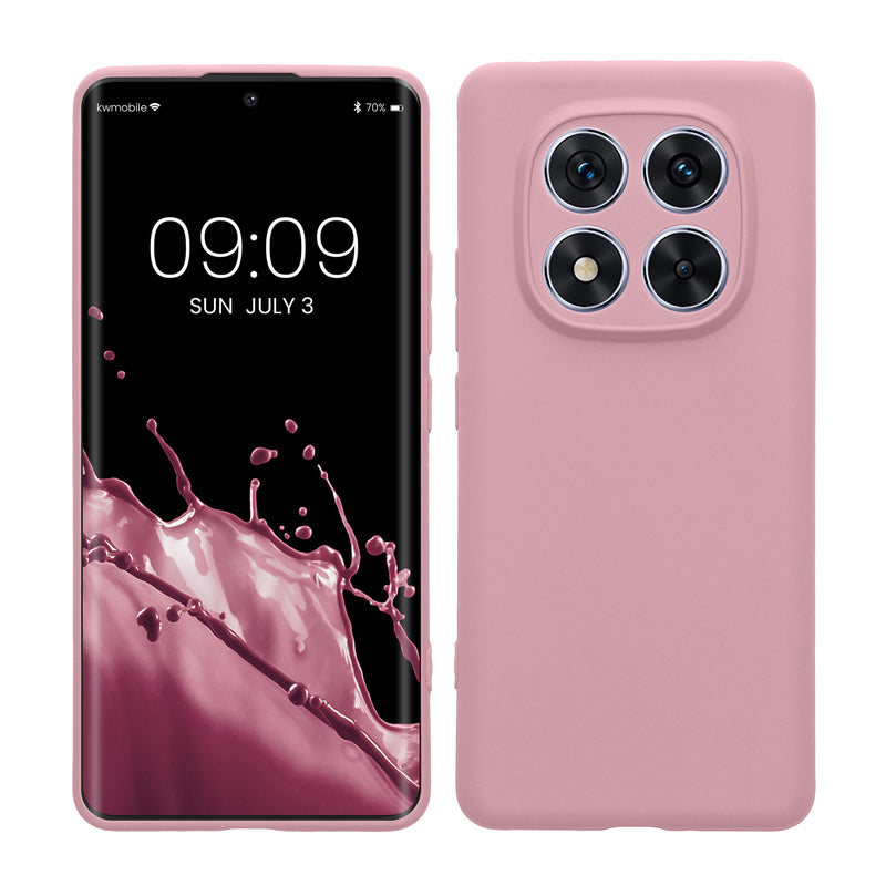 kwmobile Handyhülle für Xiaomi Redmi Note 14 Pro 5G / Poco X7 Hülle - weiches Handy Silikon Case - Schutzhülle Cover - Altrosa matt Altrosa matt  