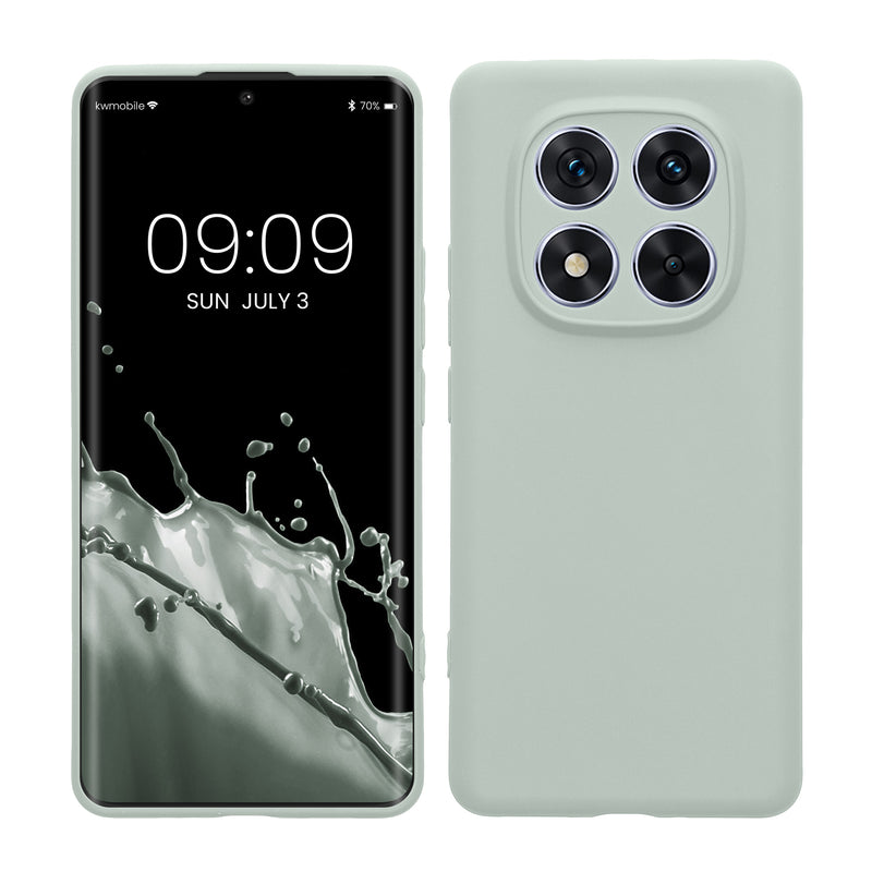 kwmobile Handyhülle für Xiaomi Redmi Note 14 Pro 5G / Poco X7 Hülle - weiches Handy Silikon Case - Schutzhülle Cover - Cool Mint Cool Mint  