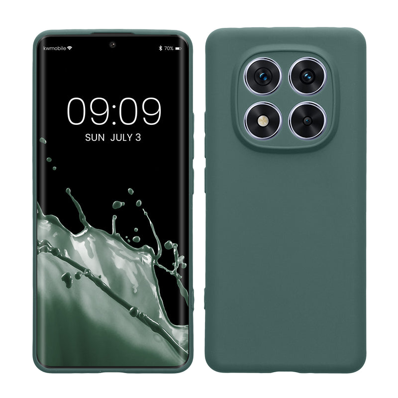 kwmobile Handyhülle für Xiaomi Redmi Note 14 Pro 5G / Poco X7 Hülle - weiches Handy Silikon Case - Schutzhülle Cover - Blaugrün Blaugrün  