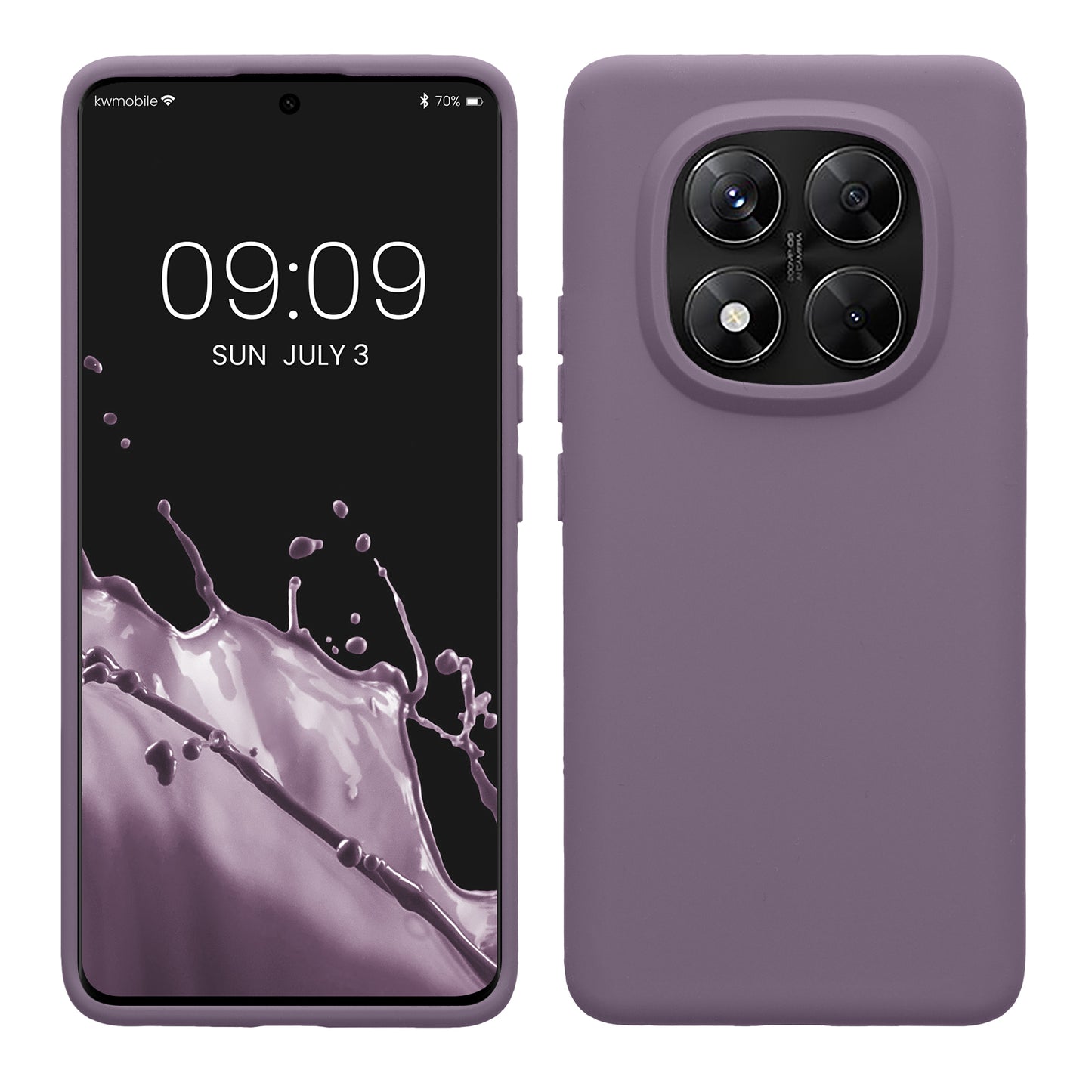 kwmobile Handyhülle für Xiaomi Redmi Note 14 Pro 5G / Redmi Note 14 Pro+ 5G / Poco X7 Hülle - Case Silikon - Kabelloses Laden - Schutzhülle Cover in Helle Iris Helle Iris  