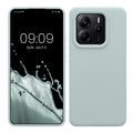 kwmobile Handyhülle für Xiaomi Redmi Note 14 5G (Nicht für 4G) Hülle - Case Silikon - Kabelloses Laden - Schutzhülle Cover in Cool Mint Cool Mint  