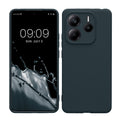 kwmobile Handyhülle für Xiaomi Redmi Note 14 5G (Nicht für 4G) Hülle - weiches Handy Silikon Case - Schutzhülle Cover - Dunkler Schiefer Dunkler Schiefer  