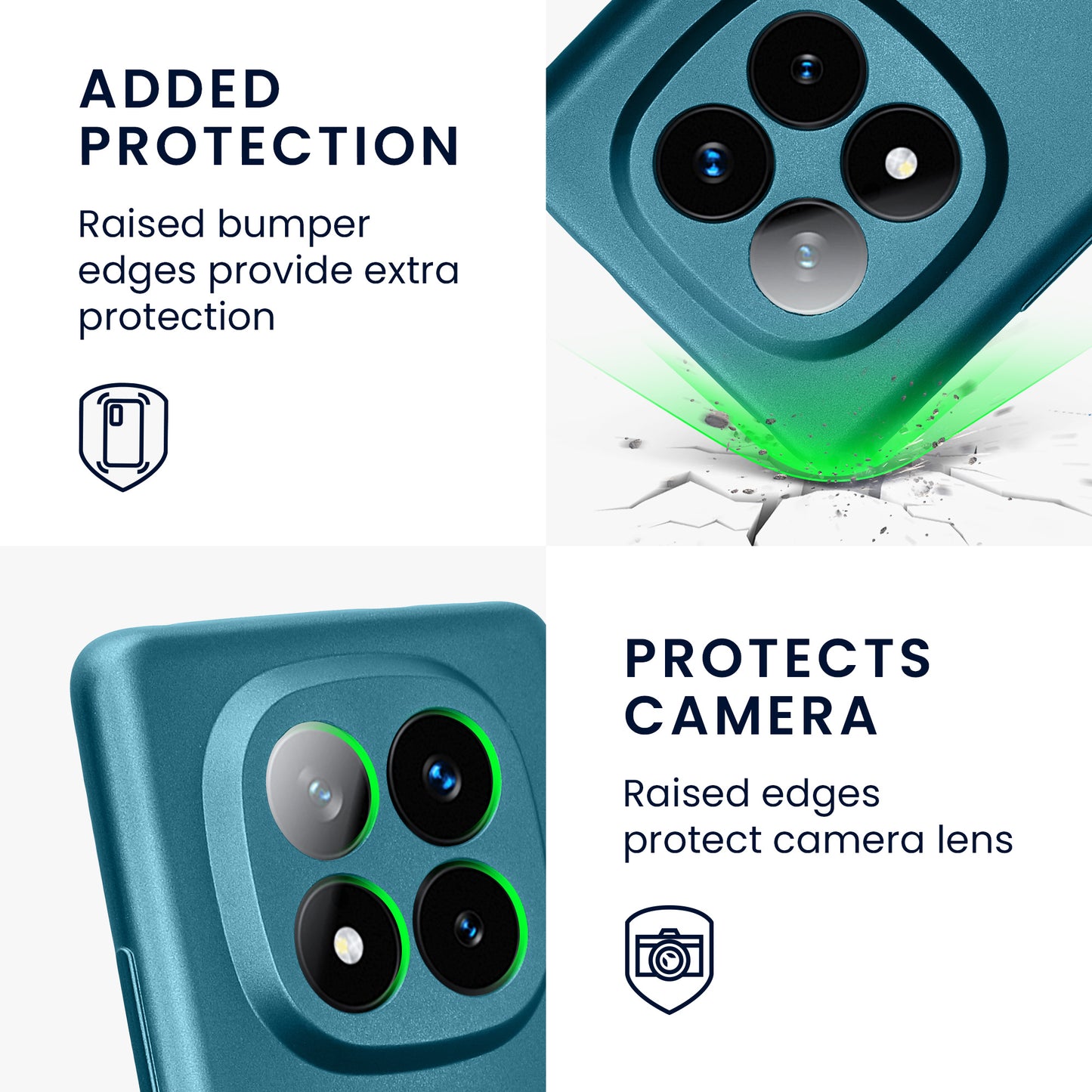 kwmobile Handyhülle kompatibel mit Xiaomi Redmi Note 14 Pro+ 5G / Redmi Note 14 Pro Plus 5G Hülle - weiche Silikon Case metallisch schimmernd