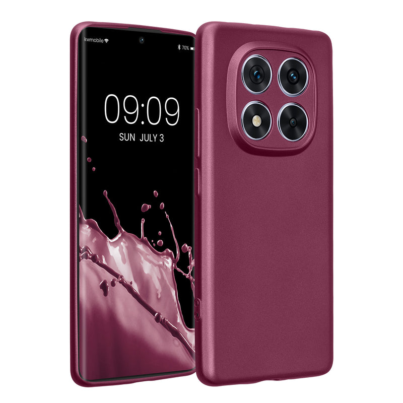 kwmobile Handyhülle für Xiaomi Redmi Note 14 Pro 5G / Poco X7 Hülle - weiche Silikon Case metallisch schimmernd - Schutzhülle Cover - Metallic Lavendel Metallic Lavendel  