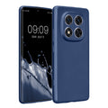kwmobile Handyhülle für Xiaomi Redmi Note 14 Pro 5G / Poco X7 Hülle - weiche Silikon Case metallisch schimmernd - Schutzhülle Cover - Metallic Dunkelblau Metallic Dunkelblau  