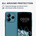 kwmobile Handyhülle für Xiaomi Redmi Note 14 5G (Nicht für 4G) Hülle - weiche Silikon Case metallisch schimmernd - Schutzhülle Cover