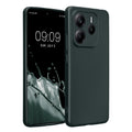kwmobile Handyhülle für Xiaomi Redmi Note 14 5G (Nicht für 4G) Hülle - weiche Silikon Case metallisch schimmernd - Schutzhülle Cover - Metallic Petrol Metallic Petrol  