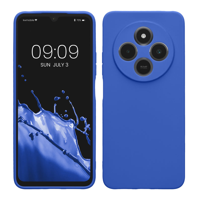 kwmobile Handyhülle für Xiaomi Redmi 14C / Poco C75 Hülle - weiches Handy Silikon Case - Schutzhülle Cover - Baltik Blau Baltik Blau  