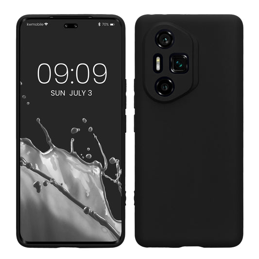 kwmobile Handyhülle für HONOR 300 Ultra Hülle - weiches Handy Silikon Case - Schutzhülle Cover - Schwarz matt Schwarz matt  