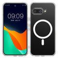 Google Pixel 9a transparente Handyhülle mit TPU Bumper mit MagSafe und Eckenschutz