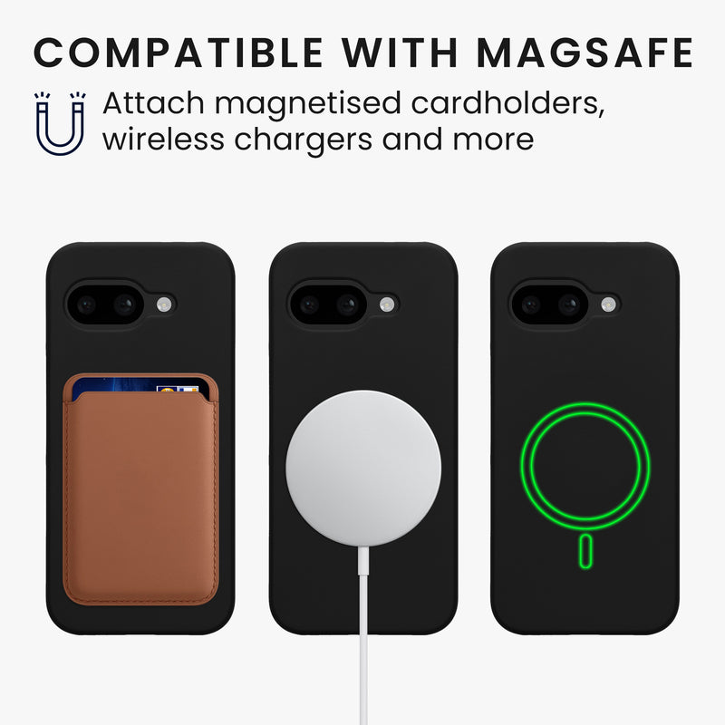 Google Pixel 9a Handyhülle mit MagSafe Schwarz