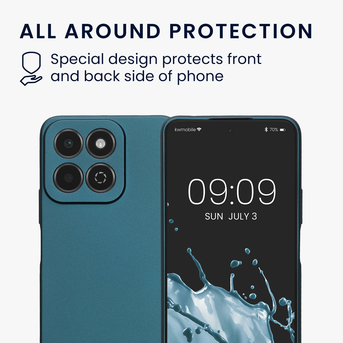 HONOR 200 Smart 5G / X7C 4G Silikon Handyhülle Metallic