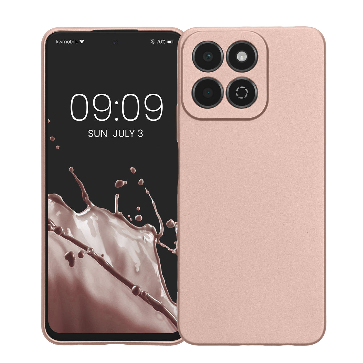 HONOR 200 Smart 5G / X7C 4G Silikon Handyhülle Metallic