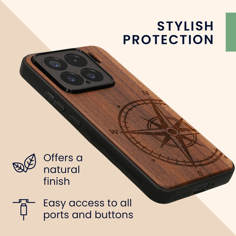 kwmobile Handyhülle für Xiaomi 15 - Case mit TPU Bumper - Stoßfestes Hardcase - Schutzhülle Cover