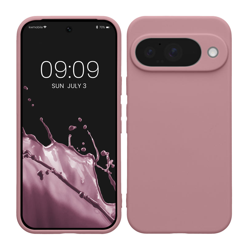 kwmobile Handyhülle für Google Pixel 10 Hülle - weiches Handy Silikon Case - Schutzhülle Cover - Altrosa matt Altrosa matt  