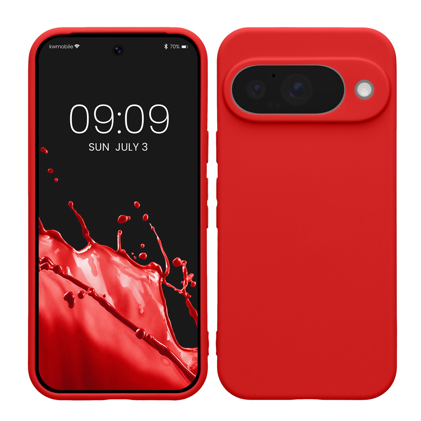kwmobile Handyhülle für Google Pixel 10 Hülle - weiches Handy Silikon Case - Schutzhülle Cover - Klassisch Rot Klassisch Rot  
