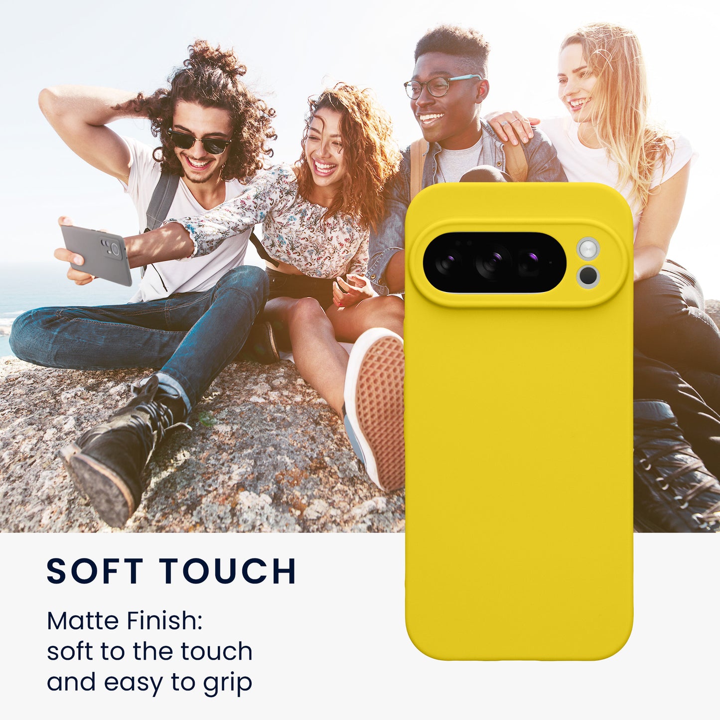 kwmobile Handyhülle für Google Pixel 10 Pro Hülle - weiches Handy Silikon Case - Schutzhülle Cover