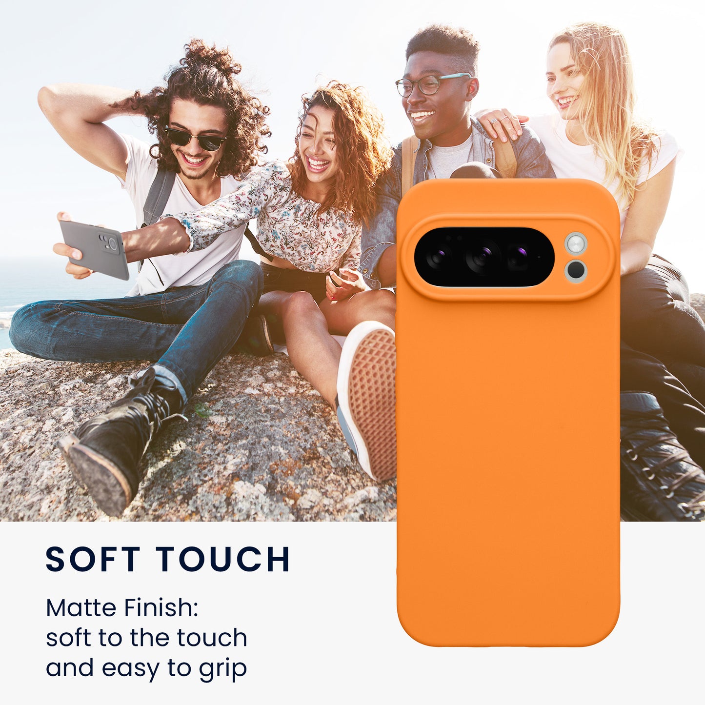 kwmobile Handyhülle für Google Pixel 10 Pro Hülle - weiches Handy Silikon Case - Schutzhülle Cover