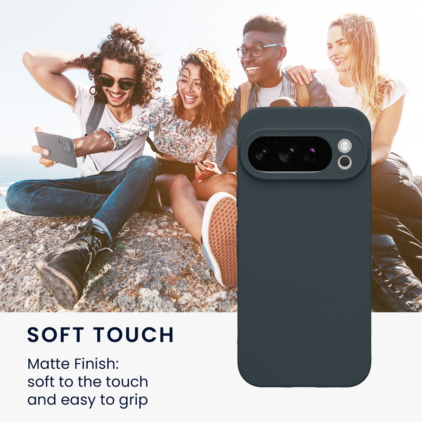 kwmobile Handyhülle für Google Pixel 10 Pro Hülle - weiches Handy Silikon Case - Schutzhülle Cover
