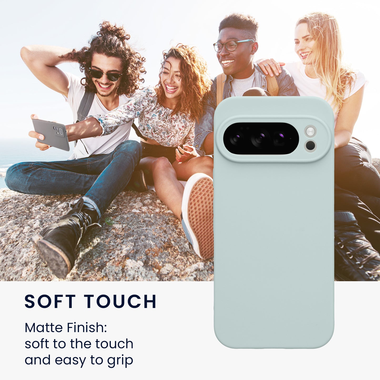 kwmobile Handyhülle für Google Pixel 10 Pro Hülle - weiches Handy Silikon Case - Schutzhülle Cover